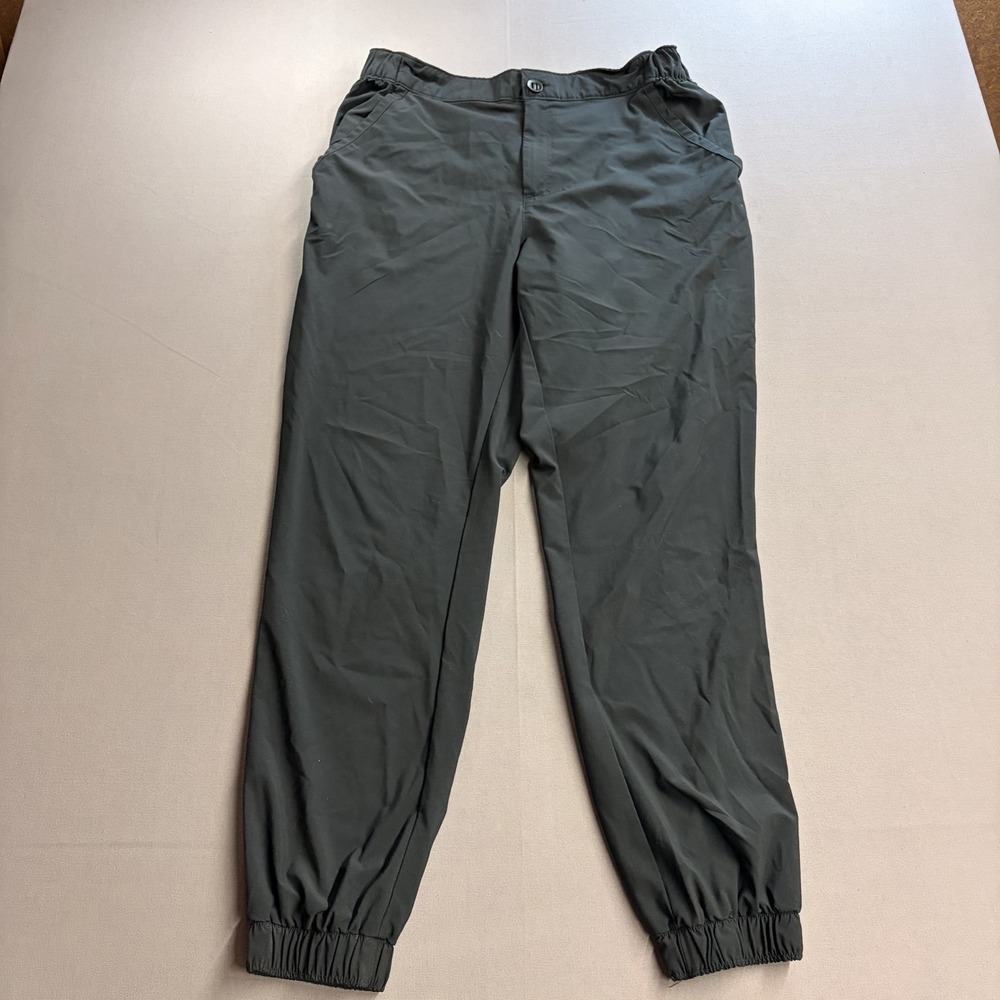 Columbia Mens L Black Stretch Hiking Jogger Pants Elastic Cuff Outdoor Trail
